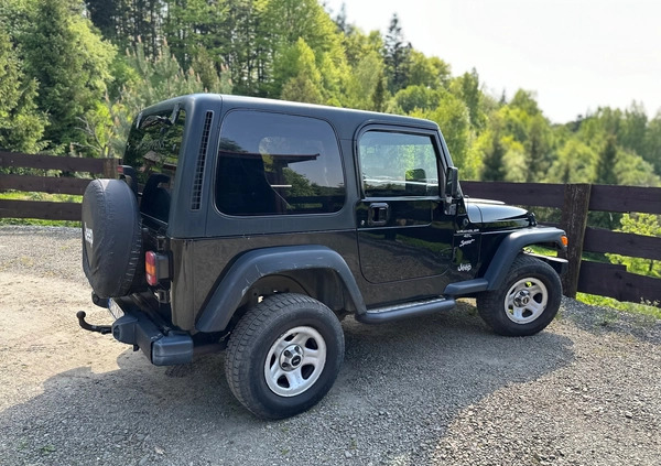 Jeep Wrangler cena 60000 przebieg: 240000, rok produkcji 2001 z Wisła małe 232